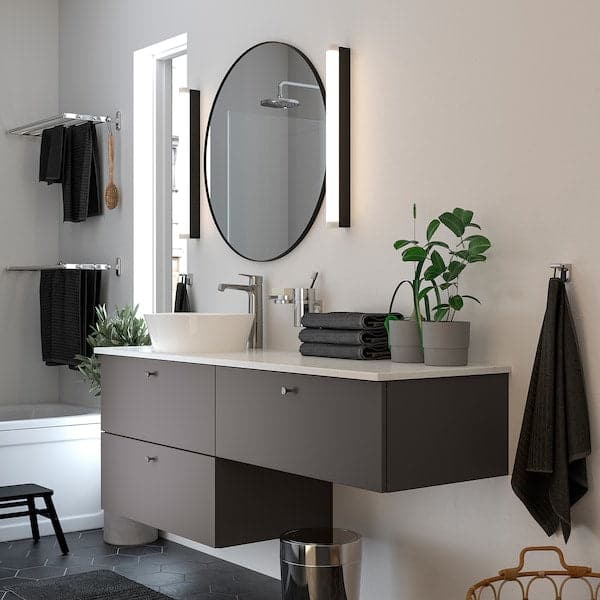 Ikea LINDBYN - Mirror, black, 80 cm