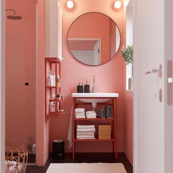 Ikea LINDBYN - Mirror, black, 80 cm