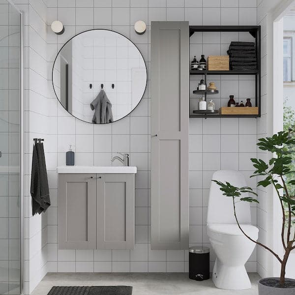 Ikea LINDBYN - Mirror, black, 80 cm