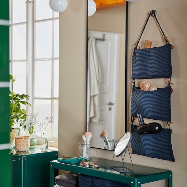 LINDBYN - Mirror, black, 40x130 cm - best price from Maltashopper.com 20458615