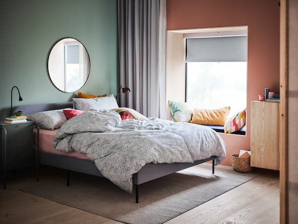 Ikea LINDBYN - Mirror, black, 110 cm