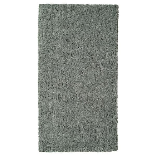 LINDKNUD - Rug, high pile, dark grey, 80x150 cm