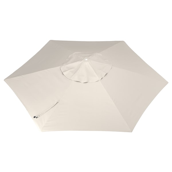 LINDÖJA - Parasol canopy, light grey-beige, 300 cm