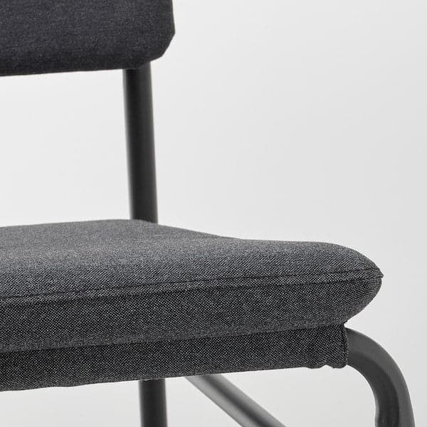 Ikea LINNEBÄCK - Armchair, Vissle dark grey ,