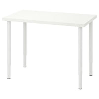 LINNMON / OLOV - Desk, white, 100x60 cm - best price from Maltashopper.com 19416198