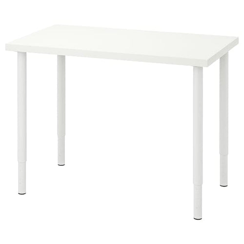 LINNMON / OLOV - Desk, white, 100x60 cm