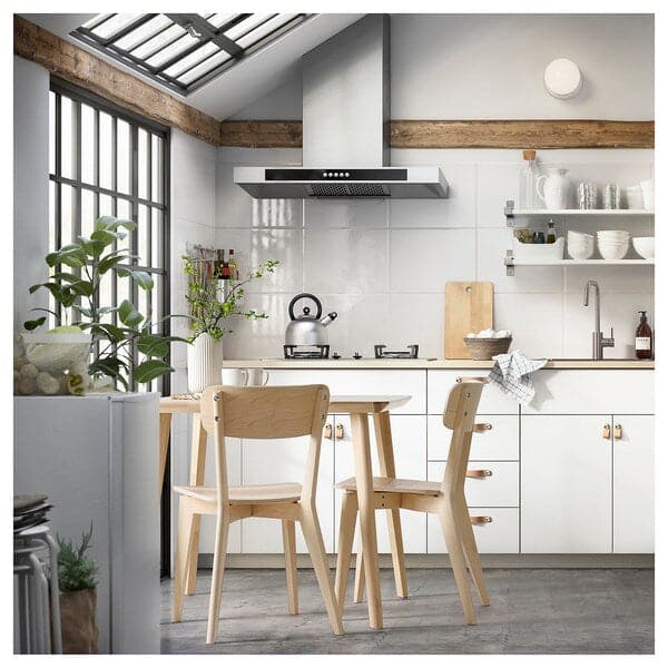 Ikea LISABO / LISABO - Table and 2 chairs, ash veneer/ash veneer, 88 cm