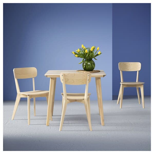 LISABO / LISABO - Table and 2 chairs, ash veneer/ash veneer, 88 cm - best price from Maltashopper.com 79545079