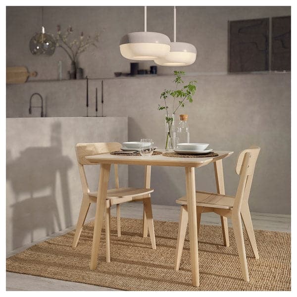 Ikea LISABO / LISABO - Table and 2 chairs, ash veneer/ash veneer, 88 cm