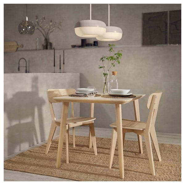 LISABO / LISABO - Table and 2 chairs, ash veneer/ash veneer, 88 cm - best price from Maltashopper.com 79545079