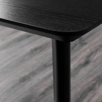 LISABO / ODGER - Table and 4 chairs, black/beige, 140x78 cm - best price from Maltashopper.com 09259702