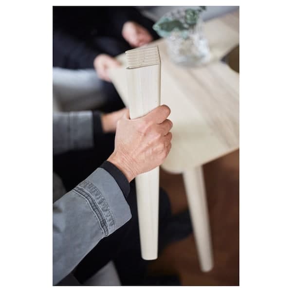 LISABO / RÖNNINGE - Table and 4 chairs, ash veneer/birch, 140x78 cm - best price from Maltashopper.com 39297118