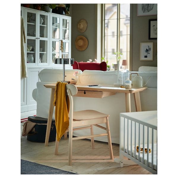 Ikea LISABO - Desk, ash veneer, 118x45 cm