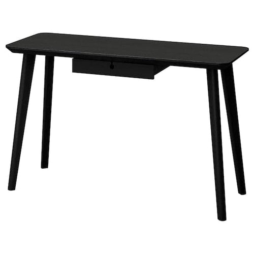 LISABO - Desk, black, 118x45 cm