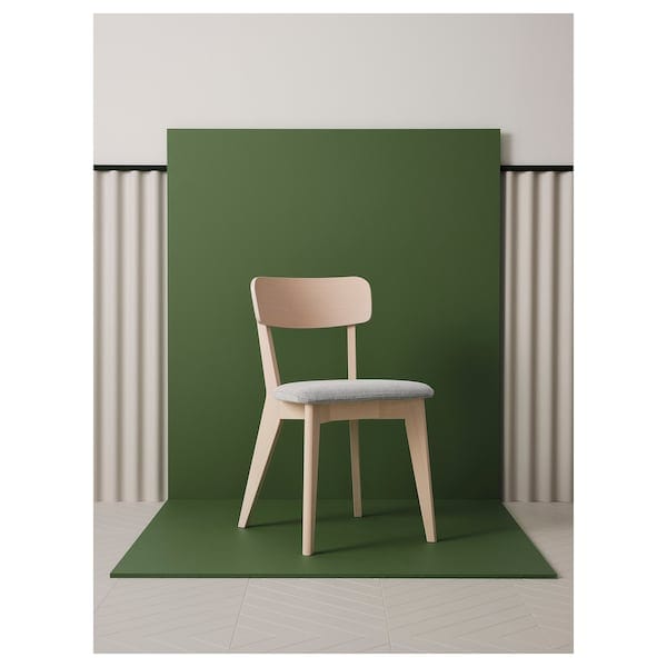 Ikea LISABO - Chair, Ash/Tallmyra white/black