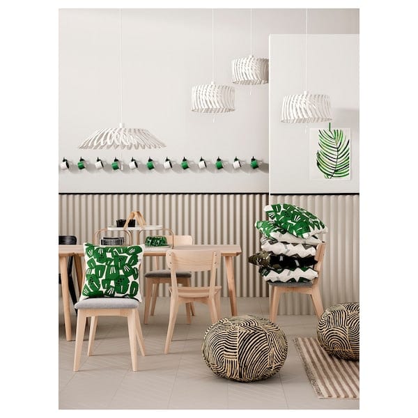 Ikea LISABO - Chair, Ash/Tallmyra white/black