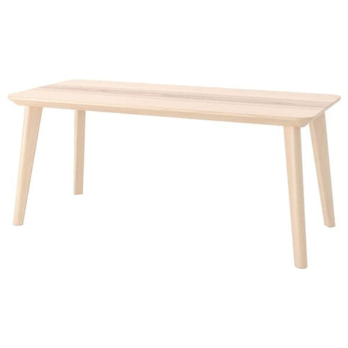 LISABO - Coffee table, ash veneer, 118x50 cm