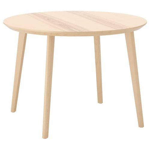 LISABO - Table, ash veneer, 105 cm