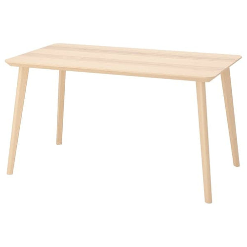 LISABO - Table, ash veneer, 140x78 cm