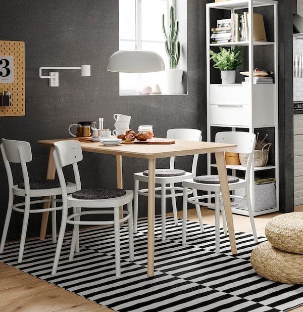 LISABO Table, Ash Veneer | IKEA Malta – Maltashopper.com
