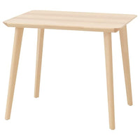 LISABO - Table, ash veneer, 88x78 cm - best price from Maltashopper.com 40563776