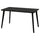 LISABO - LISABO Table, black/ash veneer, 140x78 cm