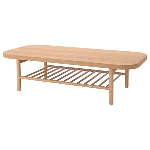 LISTERBY - Coffee table, oak veneer, 140x60 cm
