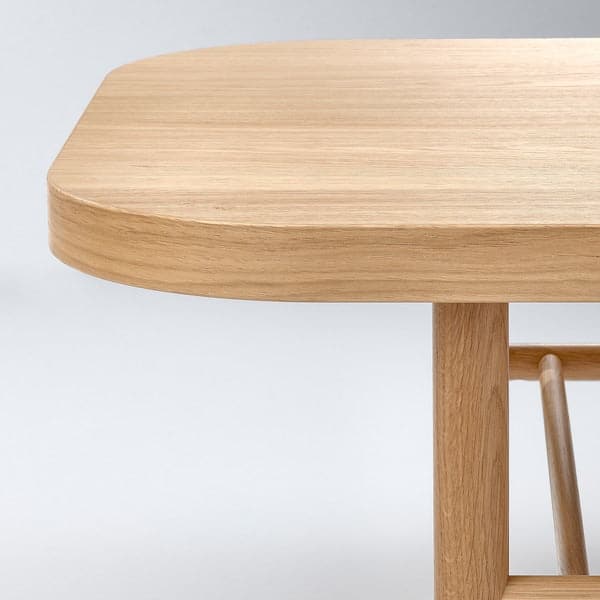 LISTERBY - Coffee table, oak veneer, 140x60 cm - best price from Maltashopper.com 30513904