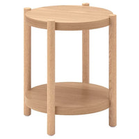 LISTERBY - Side table, oak veneer, 50 cm - best price from Maltashopper.com 30515314