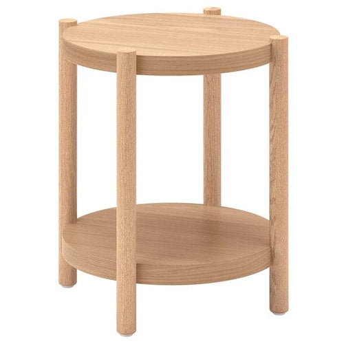 LISTERBY - Side table, oak veneer, 50 cm