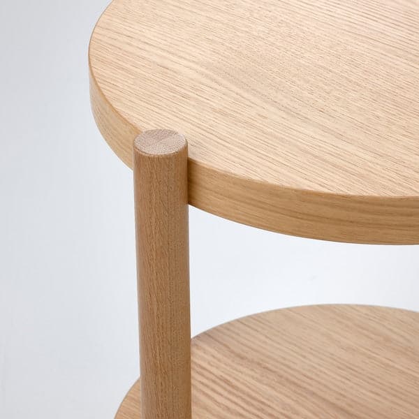 LISTERBY - Side table, oak veneer, 50 cm - best price from Maltashopper.com 30515314