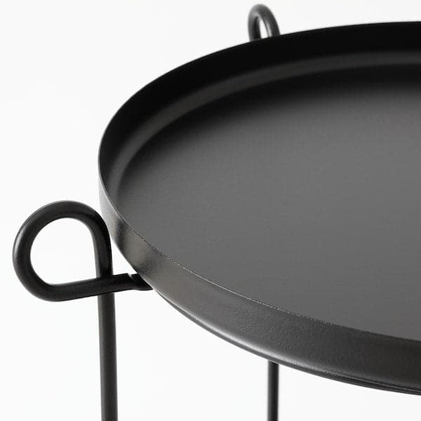 Ikea LIVELYCKE - Tray table, black, 50 cm