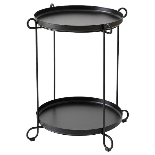 Ikea LIVELYCKE - Tray table, black, 50 cm