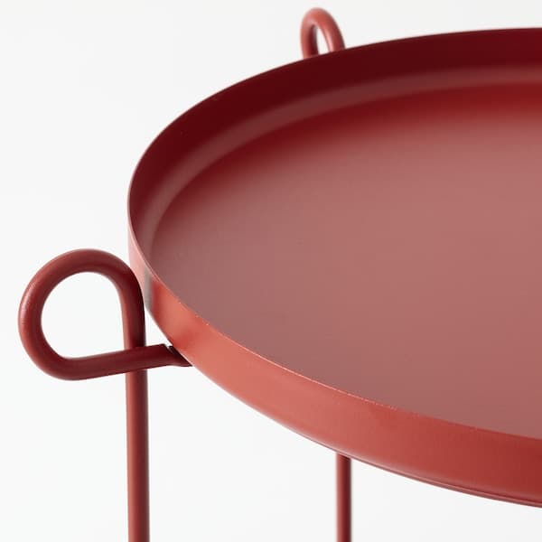 LIVELYCKE - Tray table, red, 50 cm - best price from Maltashopper.com 70564010