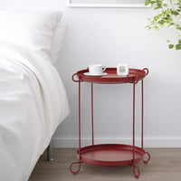 LIVELYCKE - Tray table, red, 50 cm - best price from Maltashopper.com 70564010