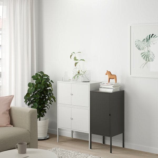 Ikea LIXHULT - Cabinet combination, grey/anthracite, 95x35x92 cm