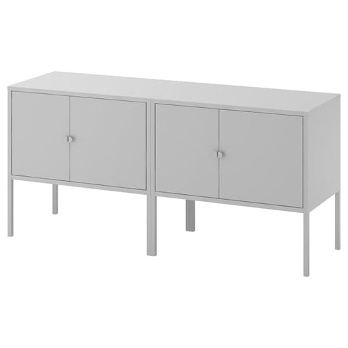 LIXHULT - Cabinet combination, grey, 120x35x57 cm