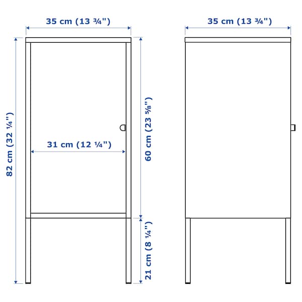 Ikea LIXHULT - Cabinet, metal/anthracite, 35x60 cm