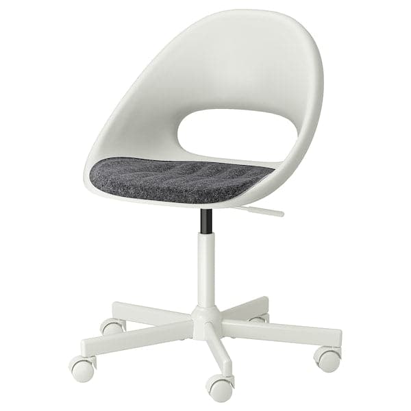 LOBERGET / MALSKÄR - Swivel chair with cushion ,