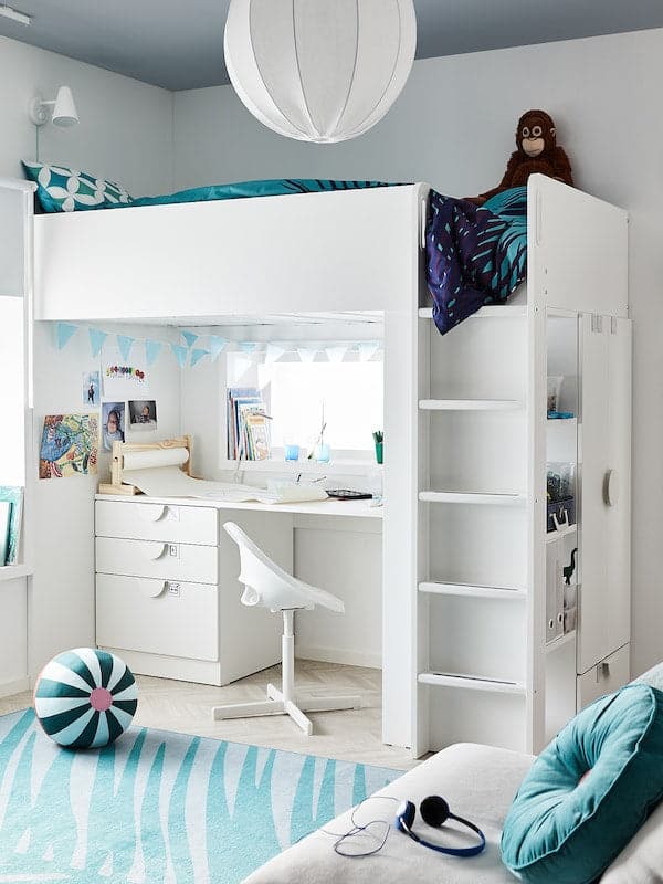 Ikea LOBERGET / SIBBEN - Children's desk chair, white