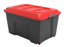 LOCKER CONTAINER 135 LT BLACK RED L78,6XP58,5XH45 CM - best price from Maltashopper.com BR410006616