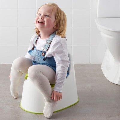 LOCKIG - Children's potty, white/green - best price from Maltashopper.com 60193128