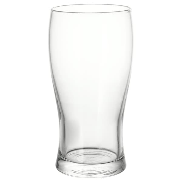 Ikea LODRÄT - Beer glass, clear glass, 50 cl