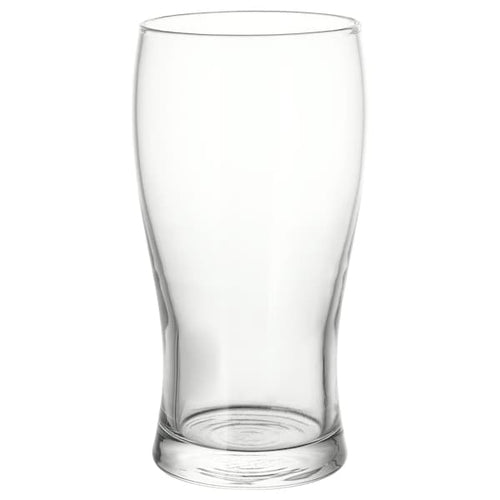 LODRÄT - Beer glass, clear glass, 50 cl