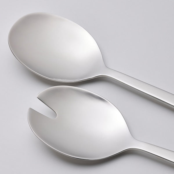 LÖFTESRIK - Salad cutlery, 2 pieces, stainless steel,29 cm