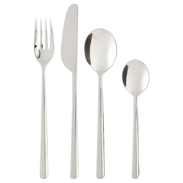 LÖFTESRIK - 24-piece cutlery set, stainless steel