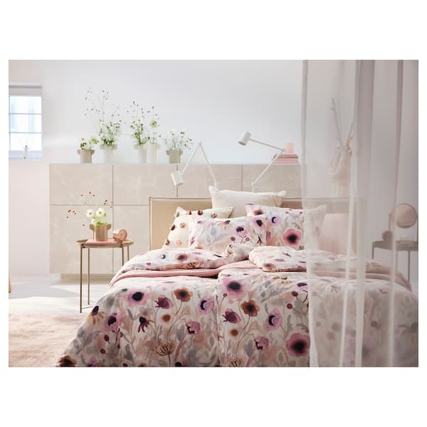 LÖNNHÖSTMAL - Duvet cover and 2 pillowcases, multicolour/floral pattern, 240x220/50x80 cm - Premium  from Ikea - Just €51.99! Shop now at Maltashopper.com