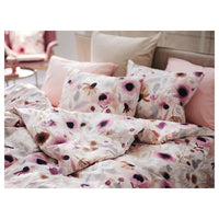 LÖNNHÖSTMAL - Duvet cover and pillowcase, multicolour/floral pattern, 150x200/50x80 cm - best price from Maltashopper.com 50547031