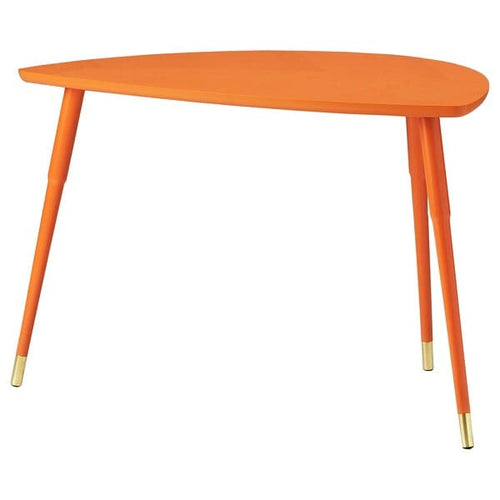 LÖVBACKEN - Side table, orange, 77x39 cm