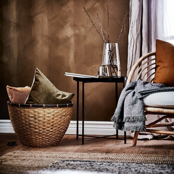 Ikea LÖVRÄFSA - Basket, bamboo, 50x32 cm